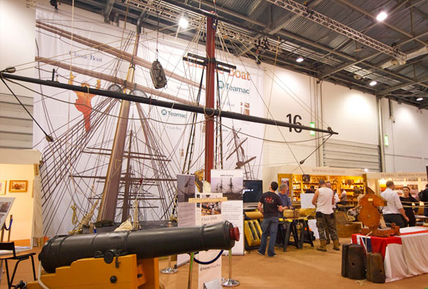 Interior of cave set