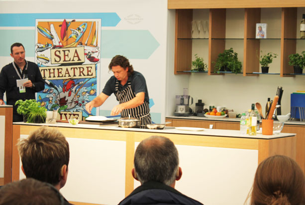 Interior of cave set